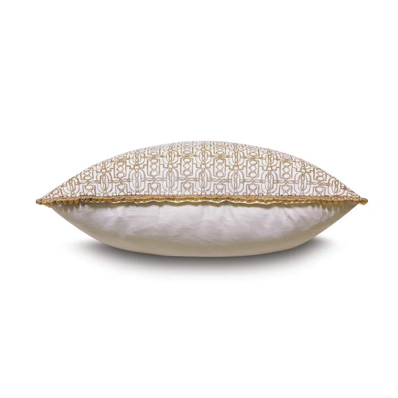 Eastern Accents Halo Appliqued Cotton Throw Pillow