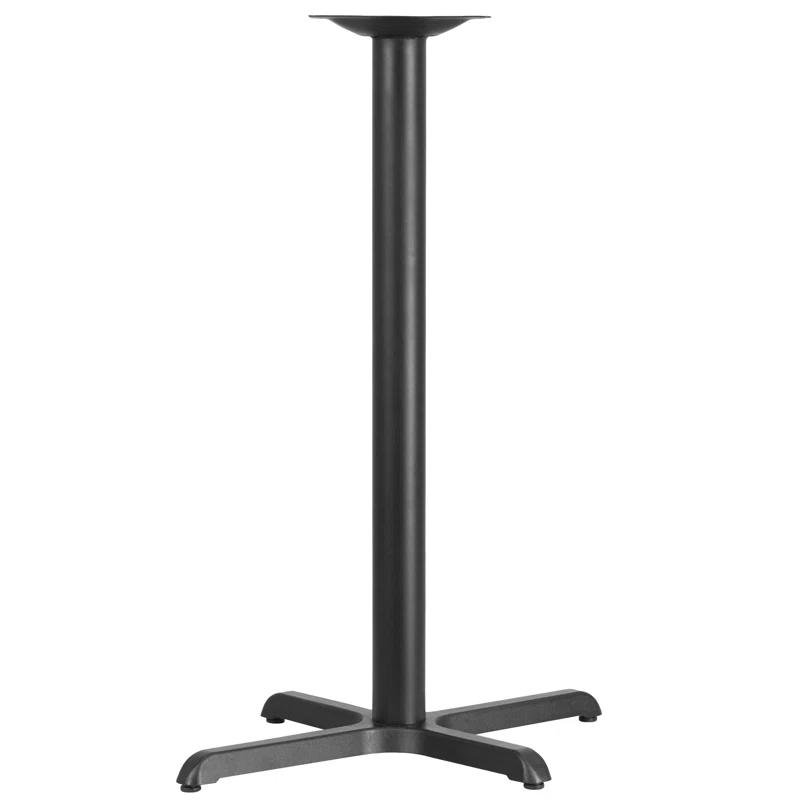 Flash Furniture Beverly 22" x 22" Restaurant Table X-Base with 3" Dia. Bar Height Column