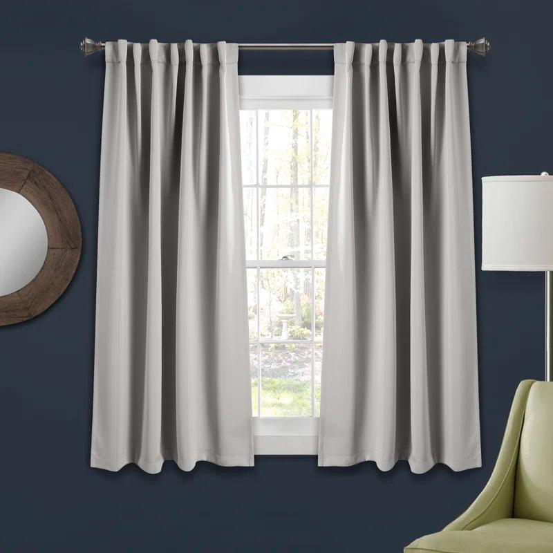 Lush Decor Lush Decor Insulated Back Tab Blackout Polyester Blackout Curtain Pair (Set of 2)