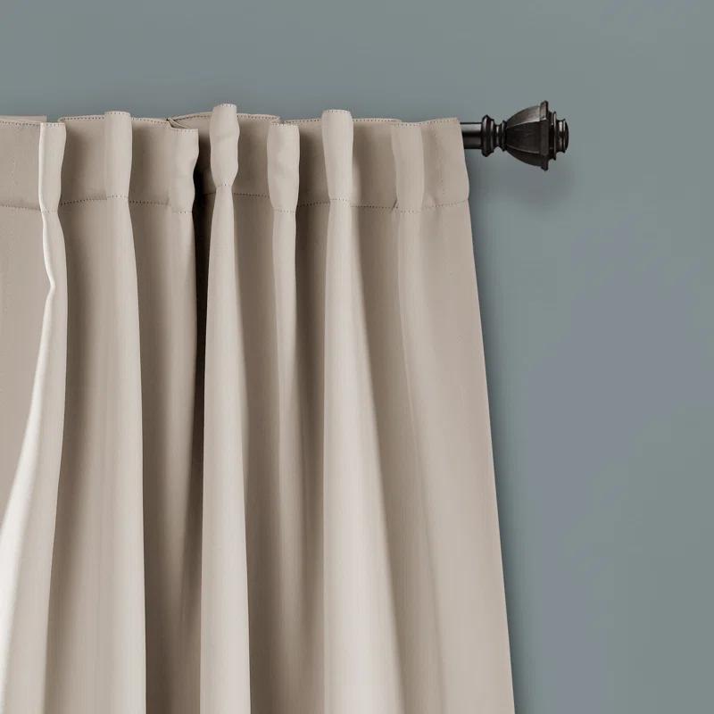 Lush Decor Lush Decor Insulated Back Tab Blackout Polyester Blackout Curtain Pair (Set of 2)
