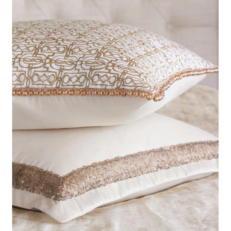 Eastern Accents Halo Appliqued Cotton Throw Pillow