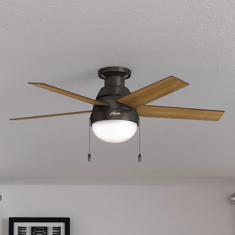 Premier Bronze 46" Anslee LED Ceiling Fan with Reversible Blades