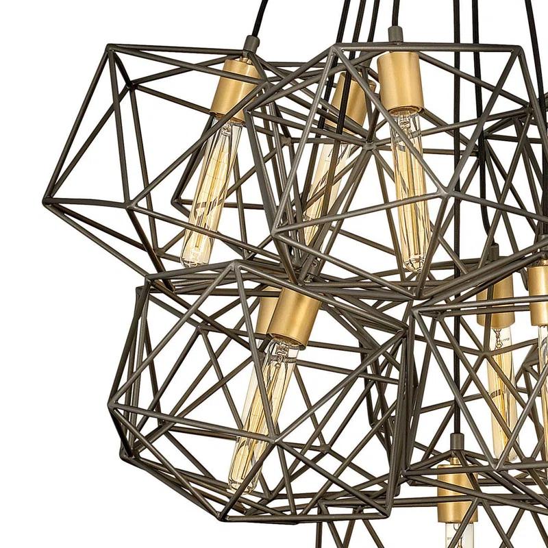 Hinkley Astrid 11-Light Geometric Multi-Tier Chandelier Pendant