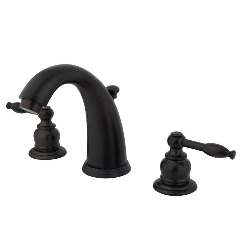 Knight 8-Inch Oil Rubbed Bronze Widespread Bathroom Faucet