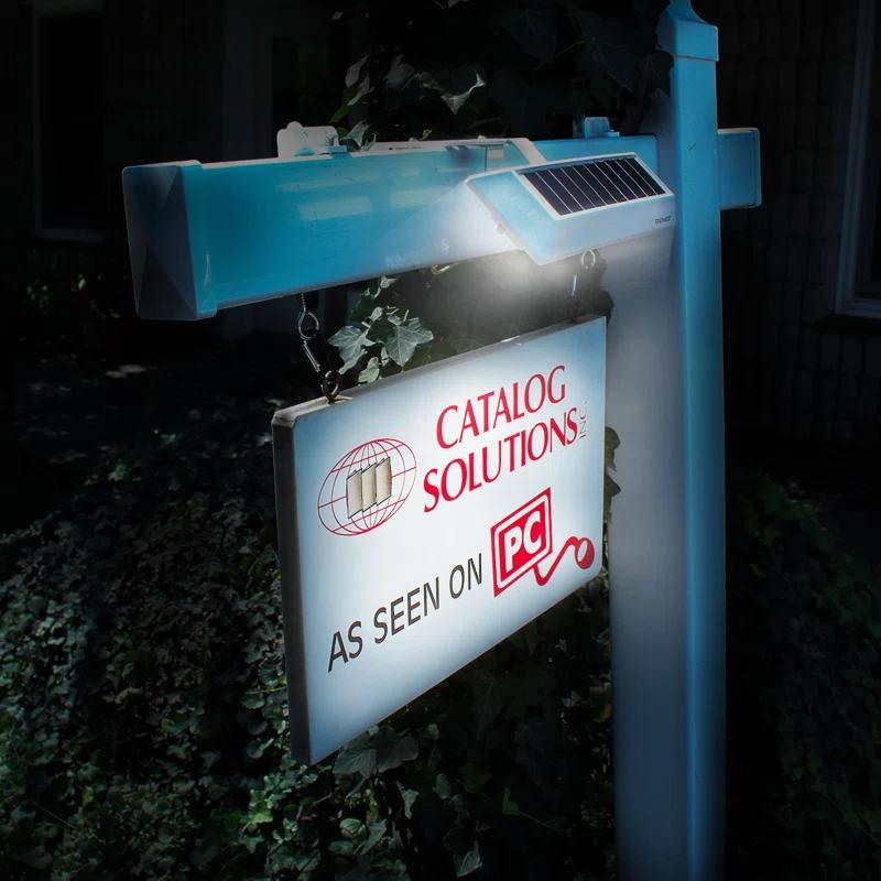Touch of ECO LITEAGENT - Solar LED for Post & Sign Lighting - Includes Adjustable Mounting Bracket (Set of 2)