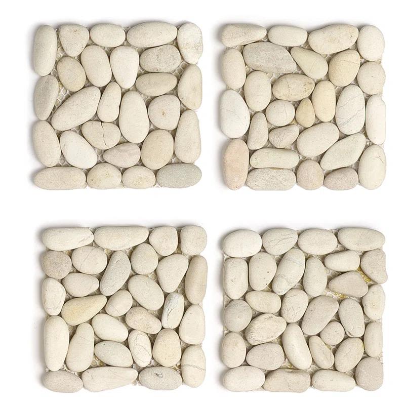 Design Ideas Stoneware Square 4 Piece Coaster Set (Set of 4)