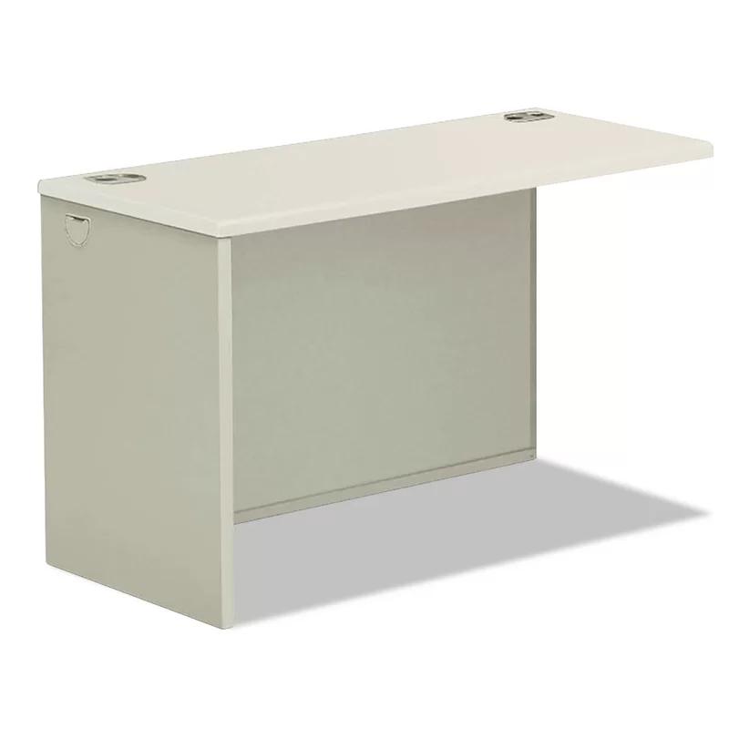 Light Gray High-Pressure Laminate Desk Return