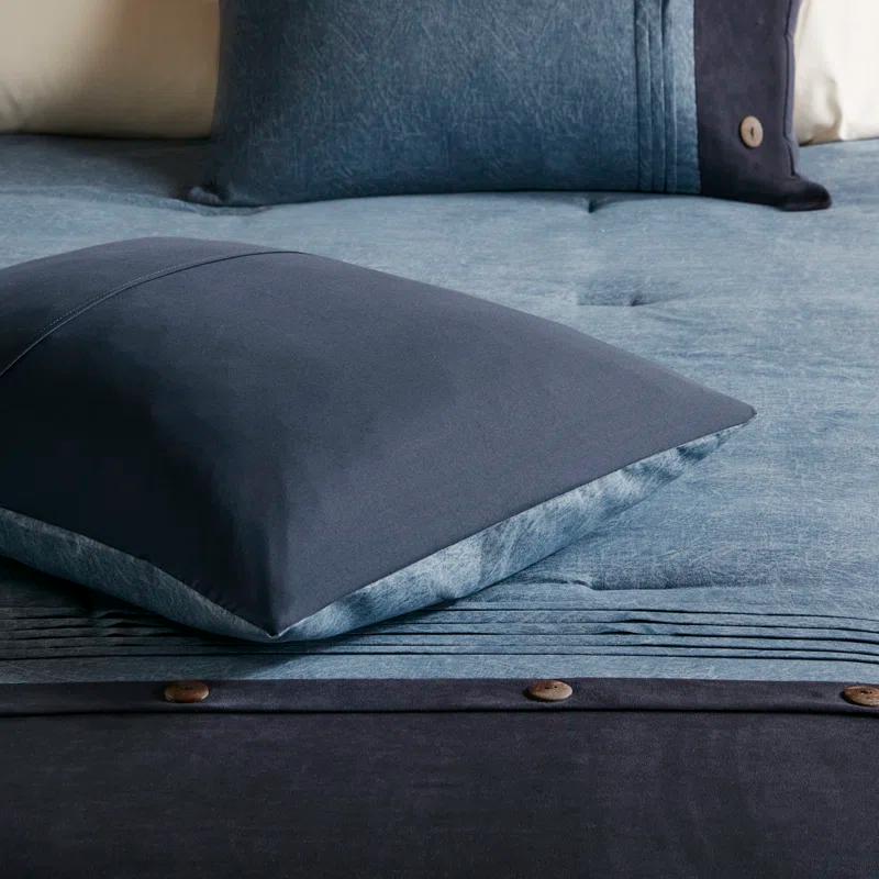 Madison Park Boone 7 Piece Faux Suede Comforter Set