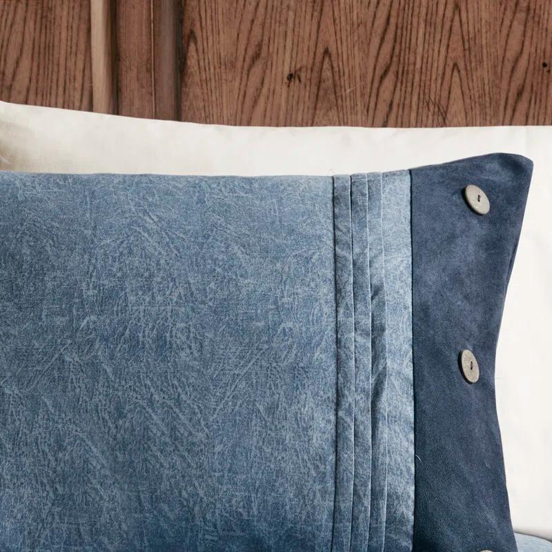 Madison Park Boone 7 Piece Faux Suede Comforter Set