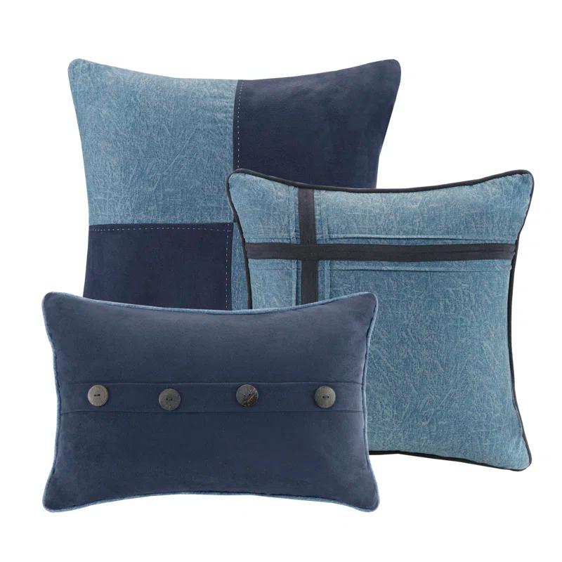 Madison Park Boone 7 Piece Faux Suede Comforter Set