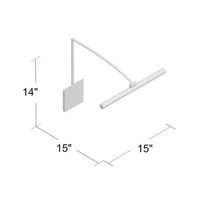 Black Adjustable LED Wall Mounted Picture Light