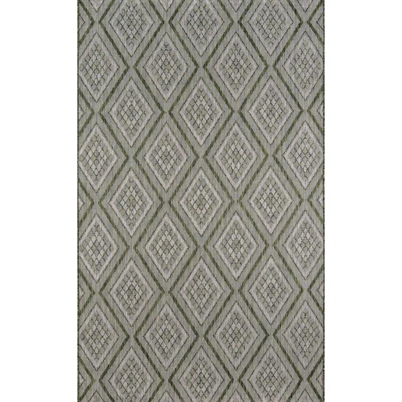 Madcap Cottage by Howard Elliott Collection Lake Palace Geometric Green/Gray Area Rug