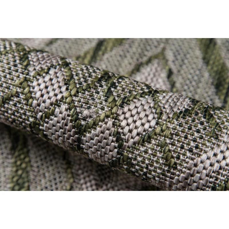 Madcap Cottage by Howard Elliott Collection Lake Palace Geometric Green/Gray Area Rug