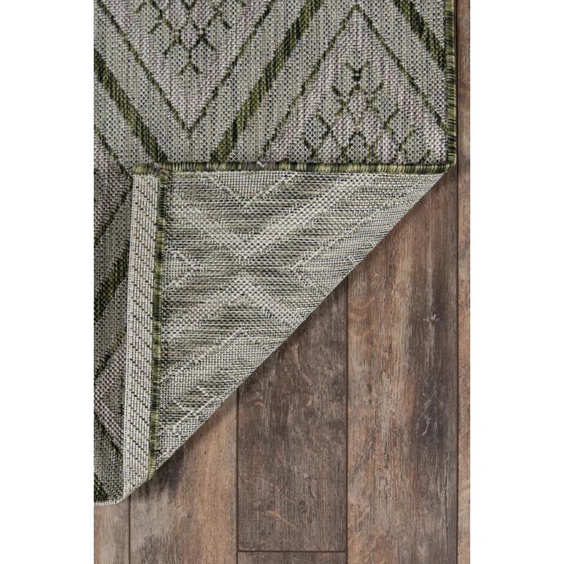 Madcap Cottage by Howard Elliott Collection Lake Palace Geometric Green/Gray Area Rug