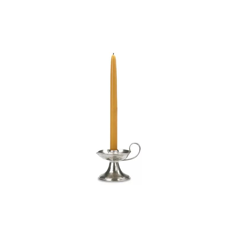 Classic European 3.3" Pewter Tabletop Candlestick
