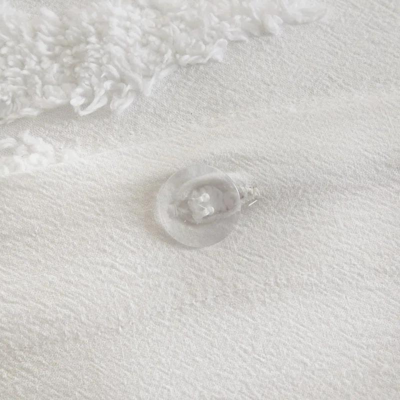 Madison Park Bahari Tufted Cotton Chenille Palm Duvet Cover Set