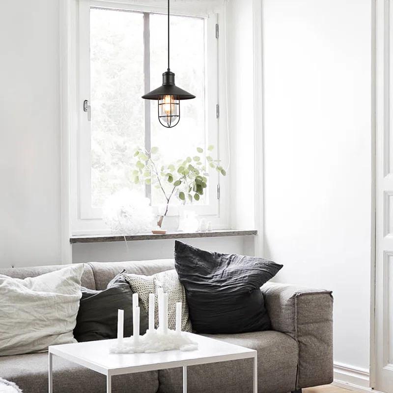 1 - Light Satin Black Single Pendant