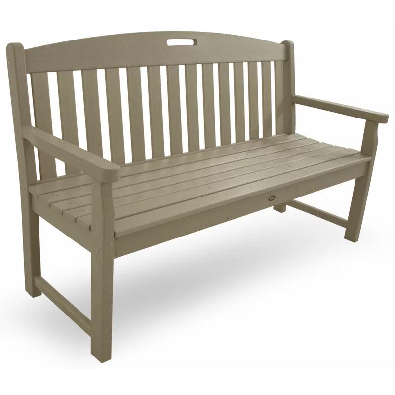 Sand Castle 60" Recycled Milk Jug Outdoor Bench