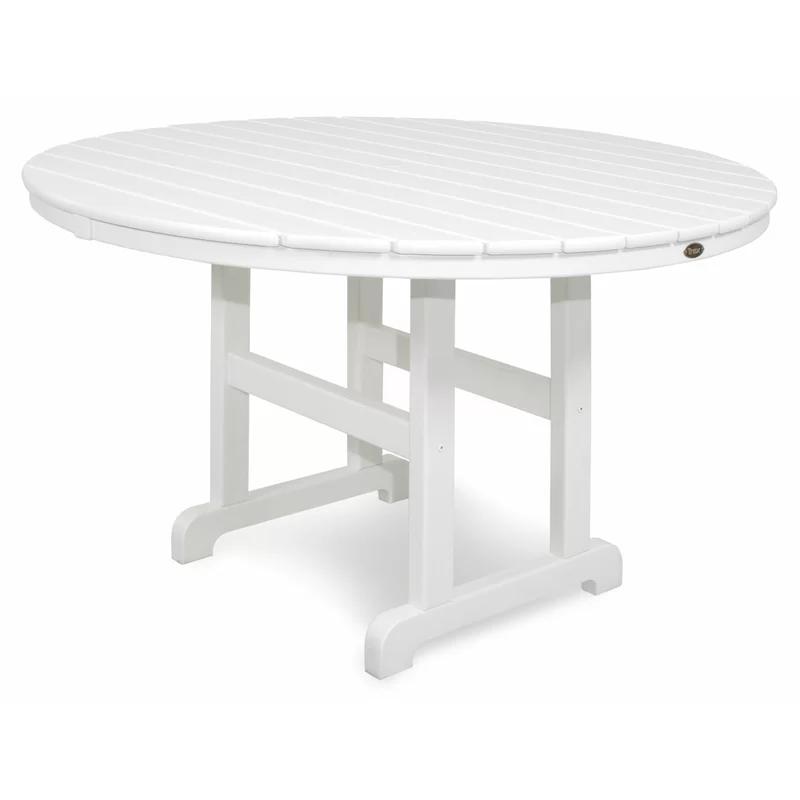 Trex Monterey Bay Classic White 48" Round Outdoor Dining Table