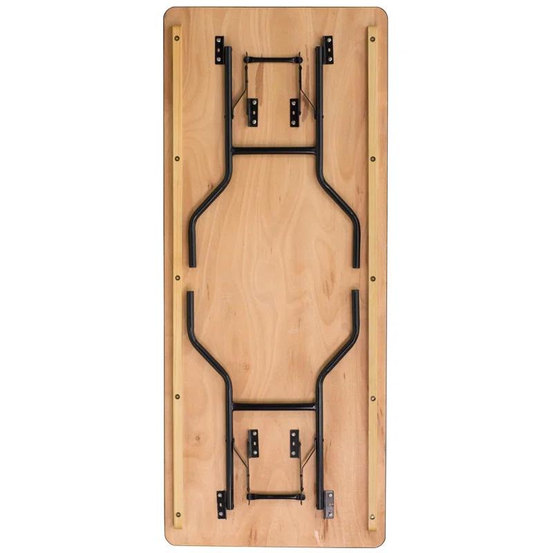 Flash Furniture Wofford Rectangular Wooden Folding Training and Event Table