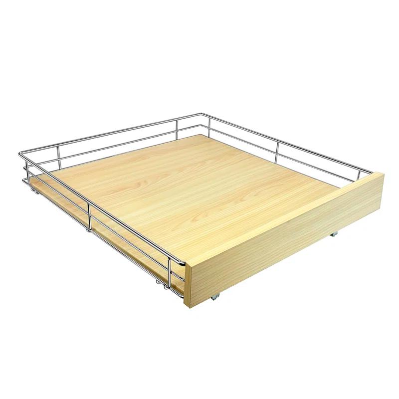 LYNK PROFESSIONAL LYNK PROFESSIONAL Select Pull Out Cabinet Organizer for Kitchen Cabinets, Wood and Chrome
