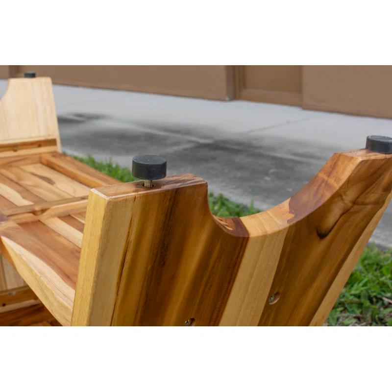 EcoDecors EarthyTeak - Serenity 24'' W Teak Shower Bench