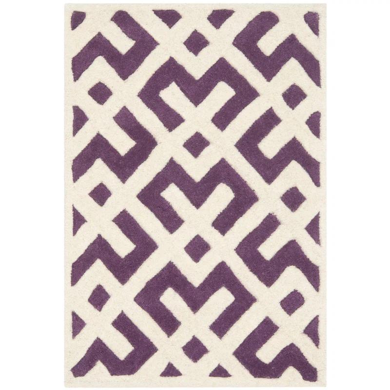 Safavieh Chatham Hand Tufted Wool Geometric Rug | Wayfair