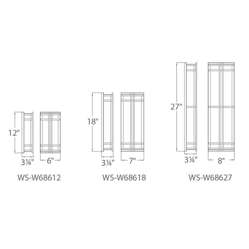Skyscraper Outdoor Dimmable LED Flush Mount