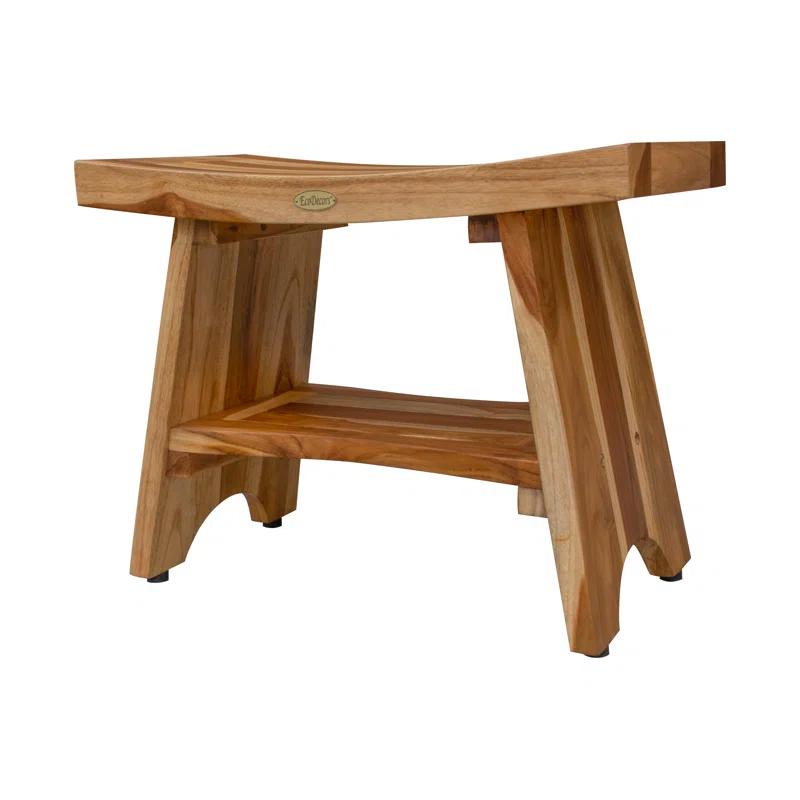 EcoDecors EarthyTeak - Serenity 24'' W Teak Shower Bench