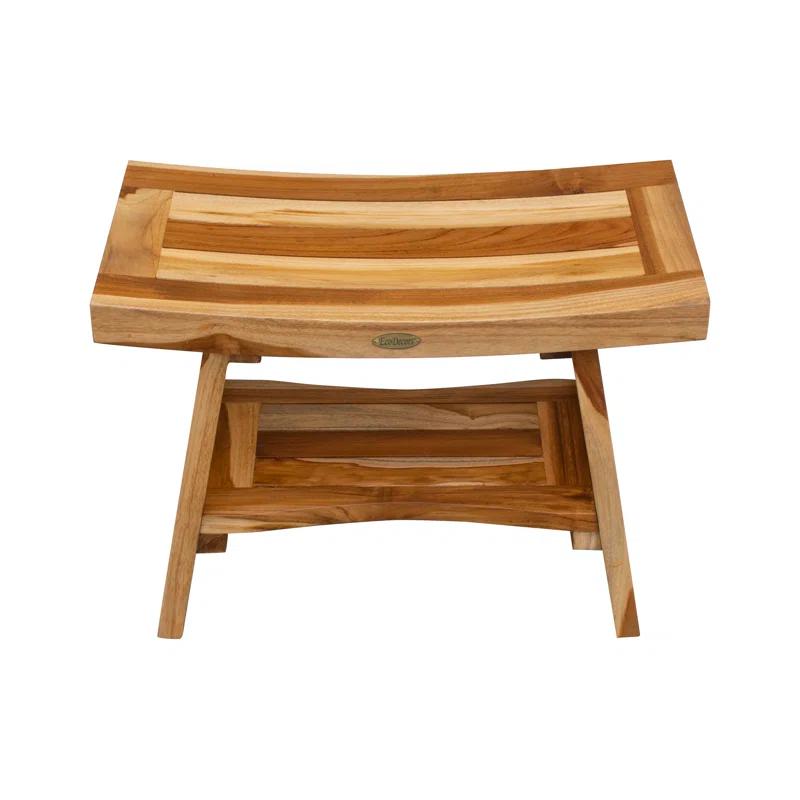 EcoDecors EarthyTeak - Serenity 24'' W Teak Shower Bench