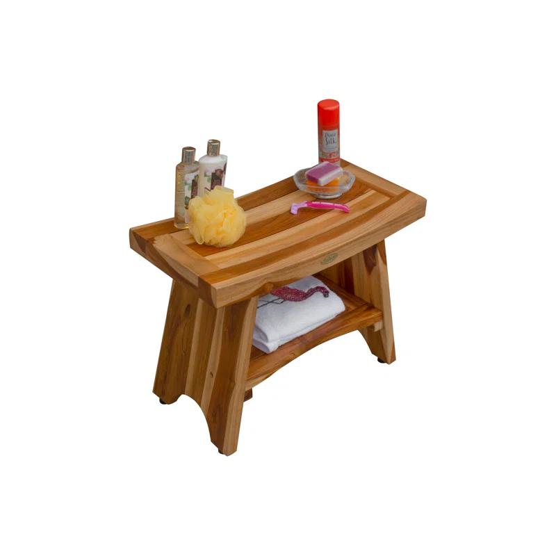 EcoDecors EarthyTeak - Serenity 24'' W Teak Shower Bench