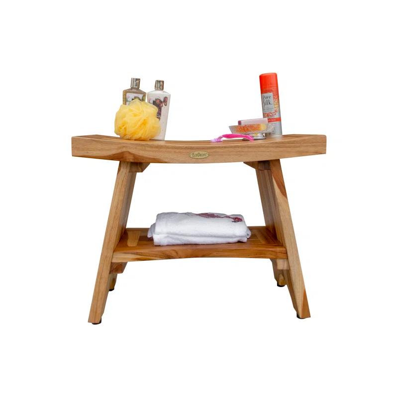 EcoDecors EarthyTeak - Serenity 24'' W Teak Shower Bench