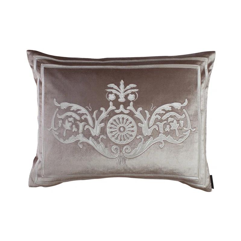Lili Alessandra Paris Appliqued Feather Throw Pillow
