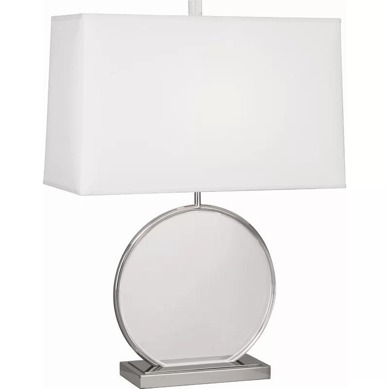 Alice 27.5" Polished Nickel Table Lamp with Lucite Accents