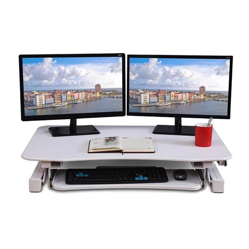 ApexDesk Adjustable Metal Base Standing Desk Converter