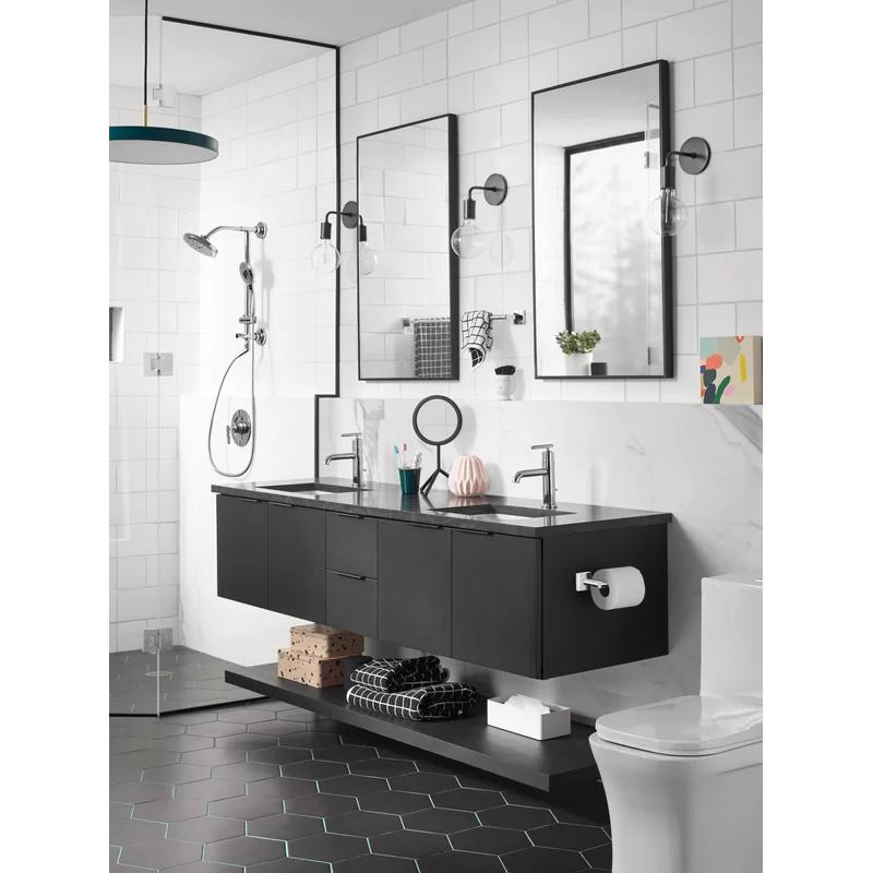 Sleek Modern Chrome Single-Handle 8'' Bathroom Faucet