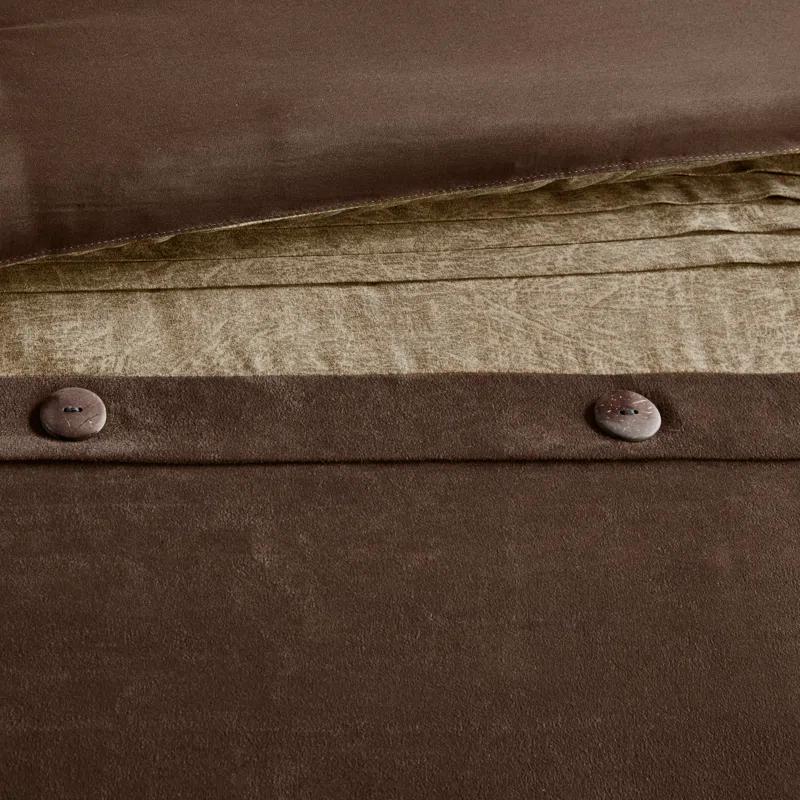 Madison Park Boone 7 Piece Faux Suede Comforter Set