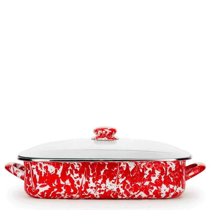 Golden Rabbit Grey Swirl Roasting Pan