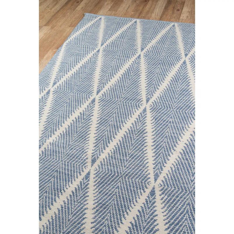 River Geometric Handmade Flatweave Area Rug