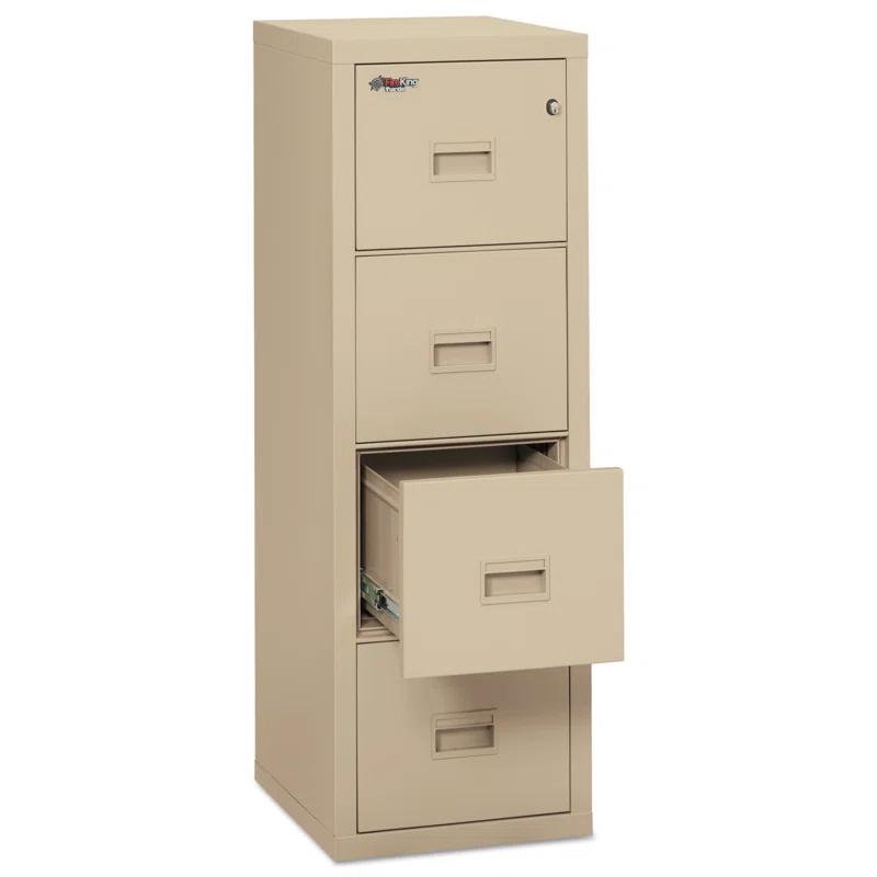 FireKing Compact Turtle® 17.75'' Wide 4 -Drawer Steel File Cabinet