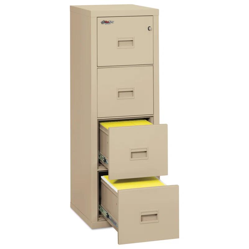 FireKing Compact Turtle® 17.75'' Wide 4 -Drawer Steel File Cabinet
