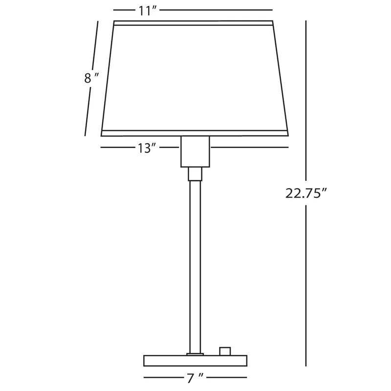 Stardust White Real Simple Contemporary Table Lamp