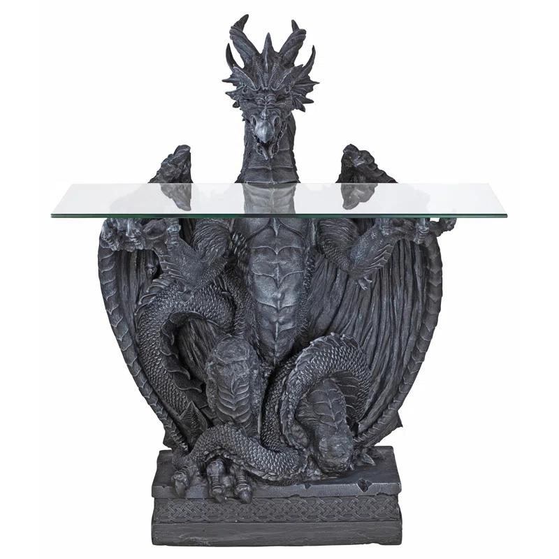 Design Toscano Subservient Dragon 27.5'' Console Table