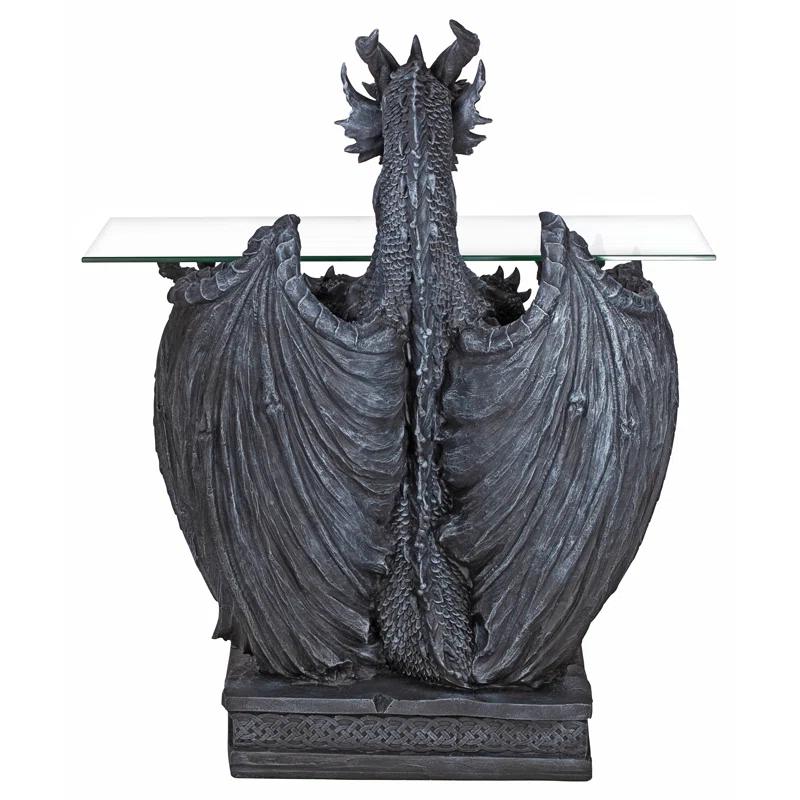 Design Toscano Subservient Dragon 27.5'' Console Table