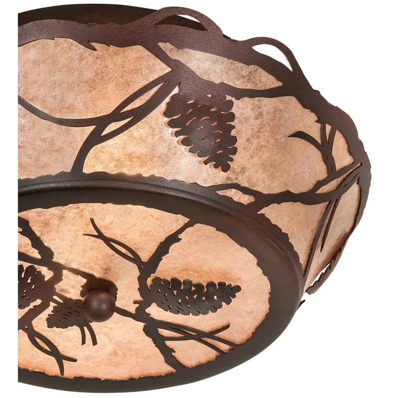 Mica Semi Flush Mount