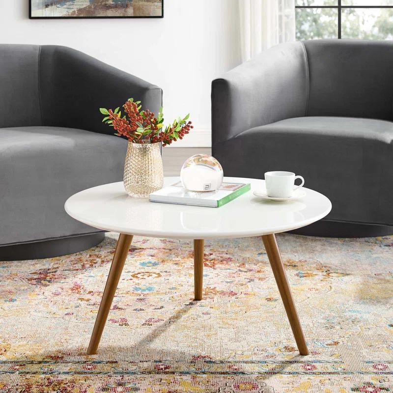 Modway Carson Carrington Bata Round Artificial Marble Coffee Table by Modway