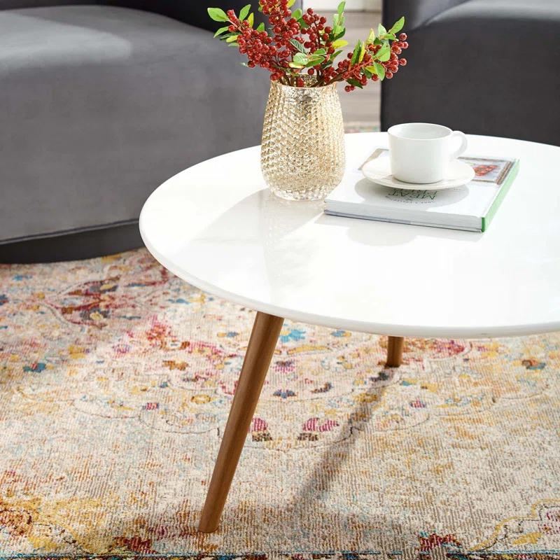 Modway Carson Carrington Bata Round Artificial Marble Coffee Table by Modway