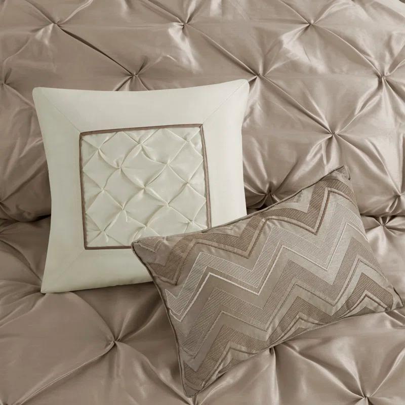 Madison Park Laurel 7 Piece Tufted Comforter Set