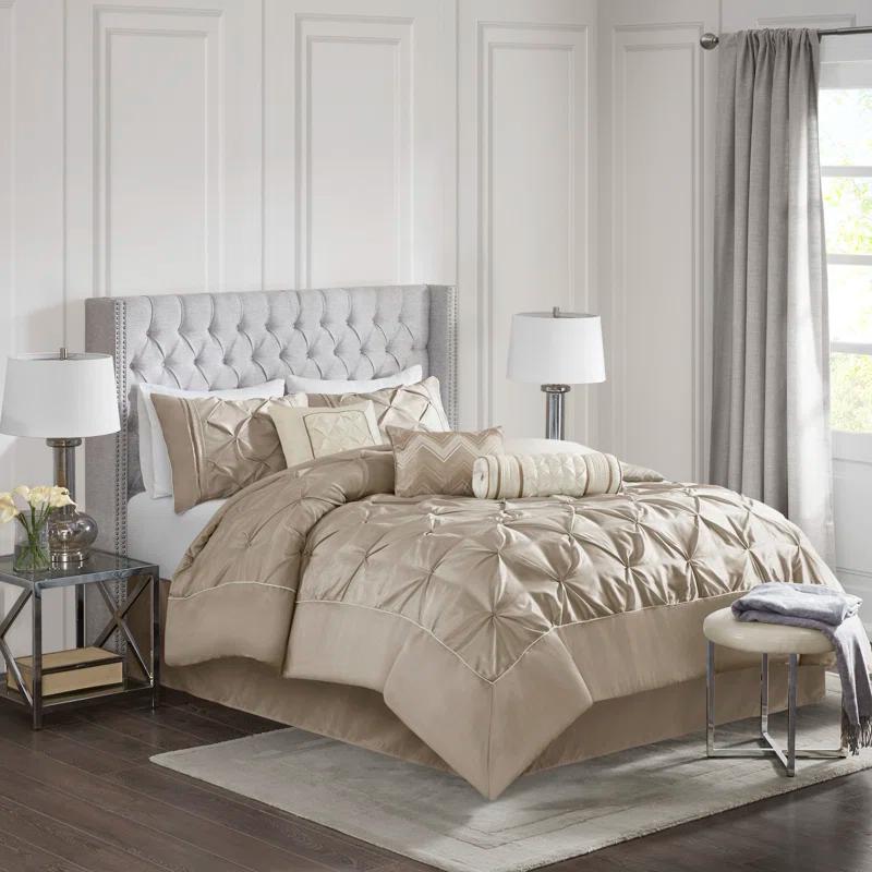 Madison Park Laurel 7 Piece Tufted Comforter Set