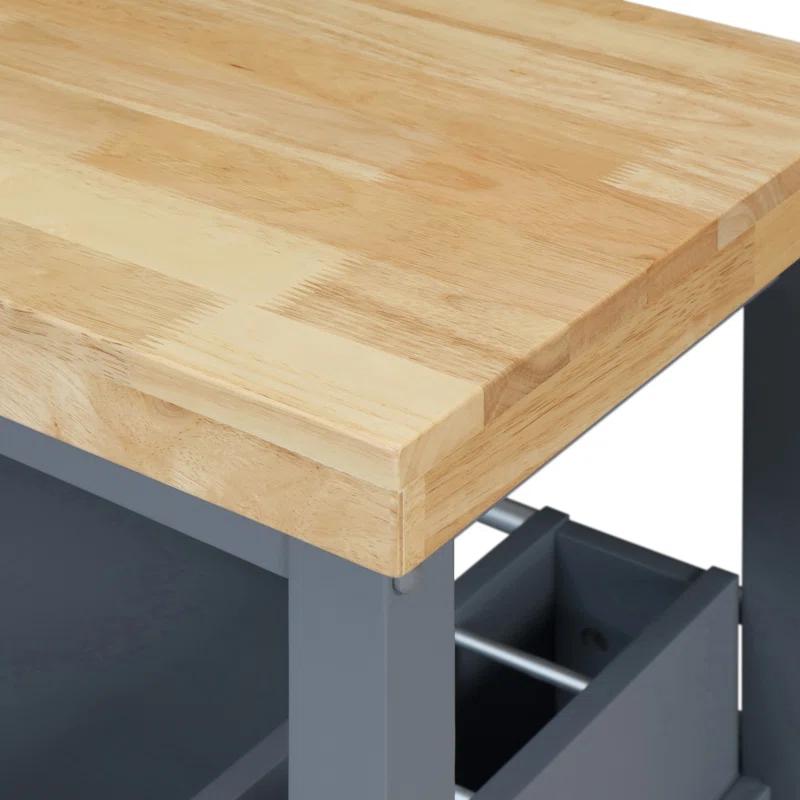 ClickDecor Gerolakkos ClickDecor Anson Kitchen Island Bar Cart with Storage